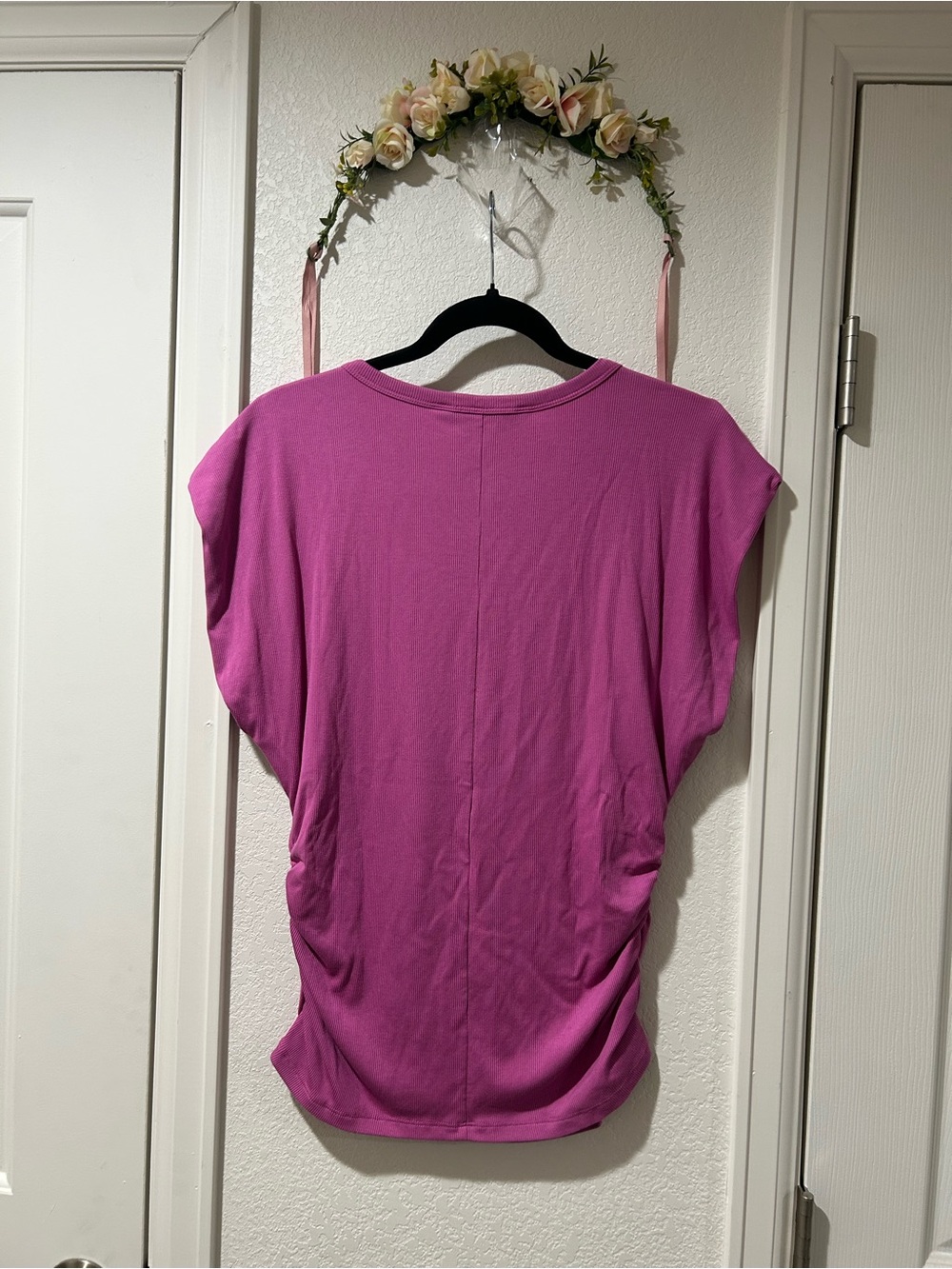 Montgomery Post Ruched Rib Knit Top - Picture 4 of 4